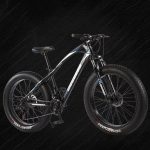 Super Wide Tire Snowmobile 21-speed Spring Fork (low Gear Without Damping) Shock Absorption Double Disc Brake Mountain Bike