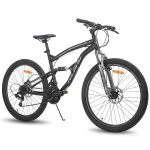 HILAND 26 Inch Steel Frame MTB 21 Speed Mountain Bike bicycle Double Disc Brake Shimano Parts