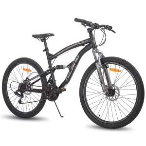HILAND 26 Inch Steel Frame MTB 21 Speed Mountain Bike bicycle Double Disc Brake Shimano Parts