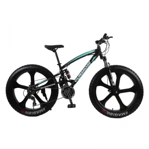4.0 fat tire mountain bike 26 inch mountain bicycle high carbon steel fat bike beach snow bicycle 7/21/24/27 speed bike
