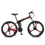foldable bicycle mountain bike wheel size 26 inches Road bike 21 speeds Suspension Bicycle Double Disc Brake