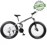 BNQMTB 26 Inch Wheel Adult Foldable Mountain Fat Bike 27 Speed 4.0 Super Wide Tires Sports Cycling Road Bicycle Men Frame Ride