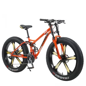 FOREKNOW Mountain Fat Bike 27 Speed Road Bicycle 26 Inch Wheel High-carbon Steel Frame Beach Snowmobile Offroad MTB Fatbike
