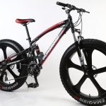 26 inch black red